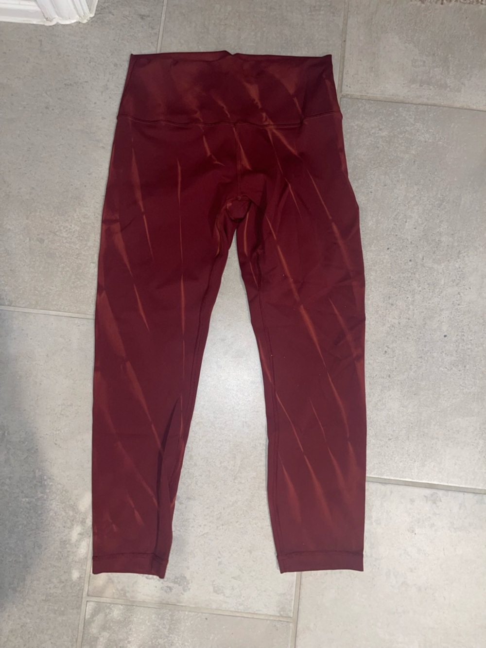 Lululemon High-Waist Burgundy Leggings